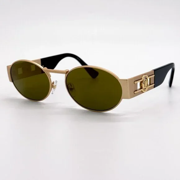 NEW VERSACE SUNGLASSES VE2264 10025A GOLD WOMEN EYEWEAR  display picture 3
